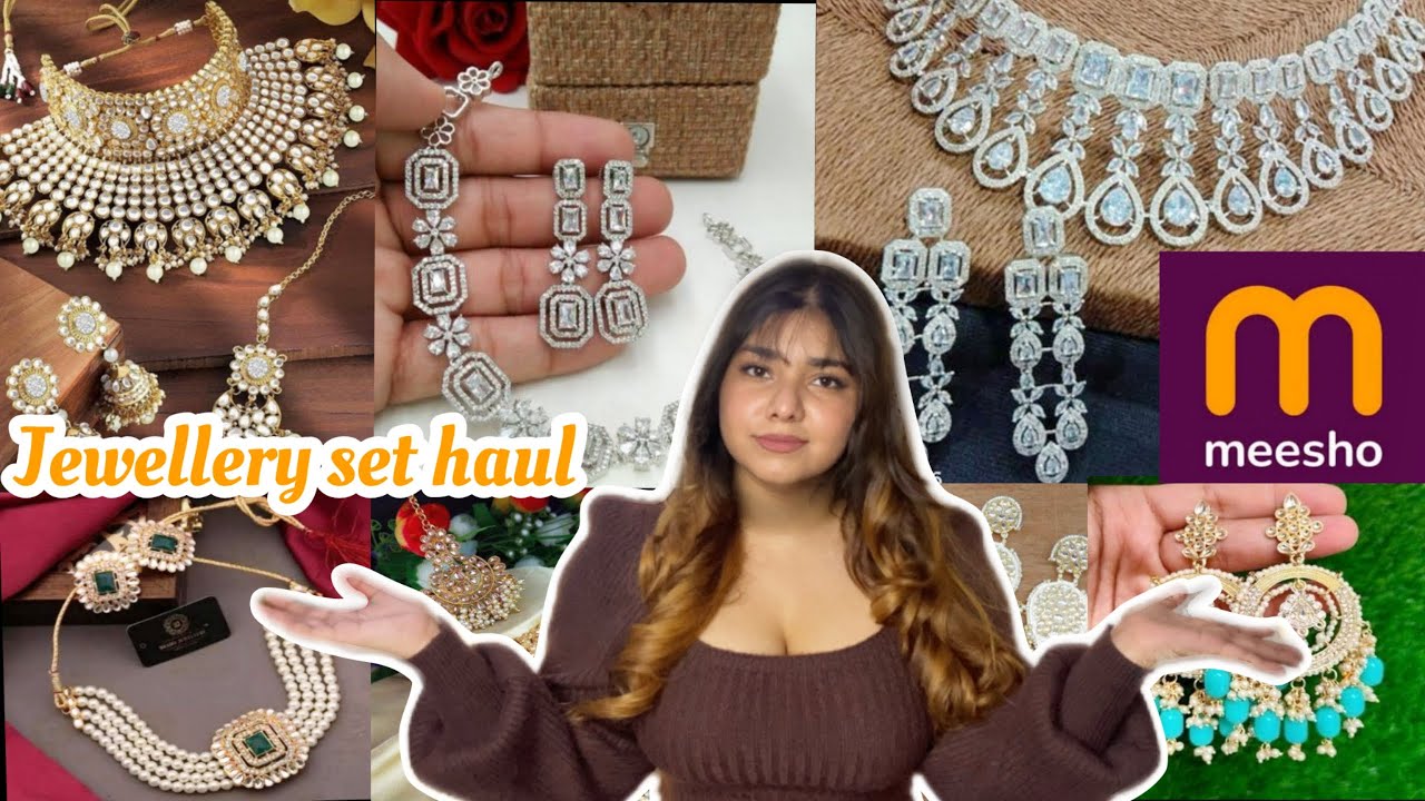 *HUGE* Meesho Jewellery Haul II  Meesho Traditional Jewellery, Amarican Diamond, Chokers II MEESHO❤️