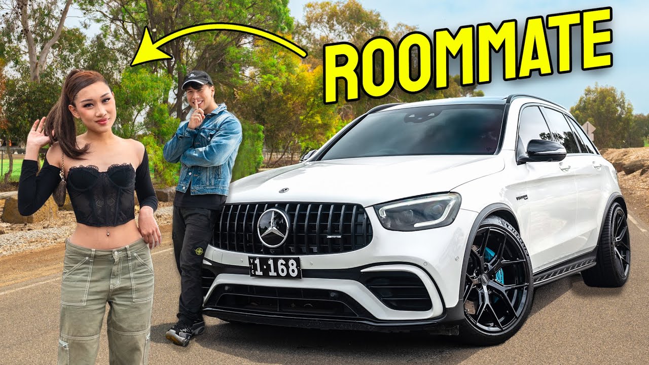 Surprising My Roommate With Her DREAM CAR - MERCEDES AMG GLC63S *RIDICULOUSLY LOUD*