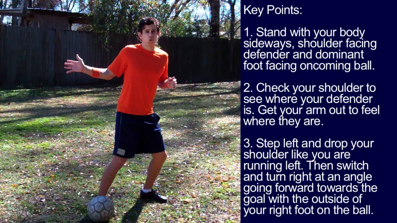 Soccer Striker - How to turn a Defender and Shoot - Online Soccer Academy
