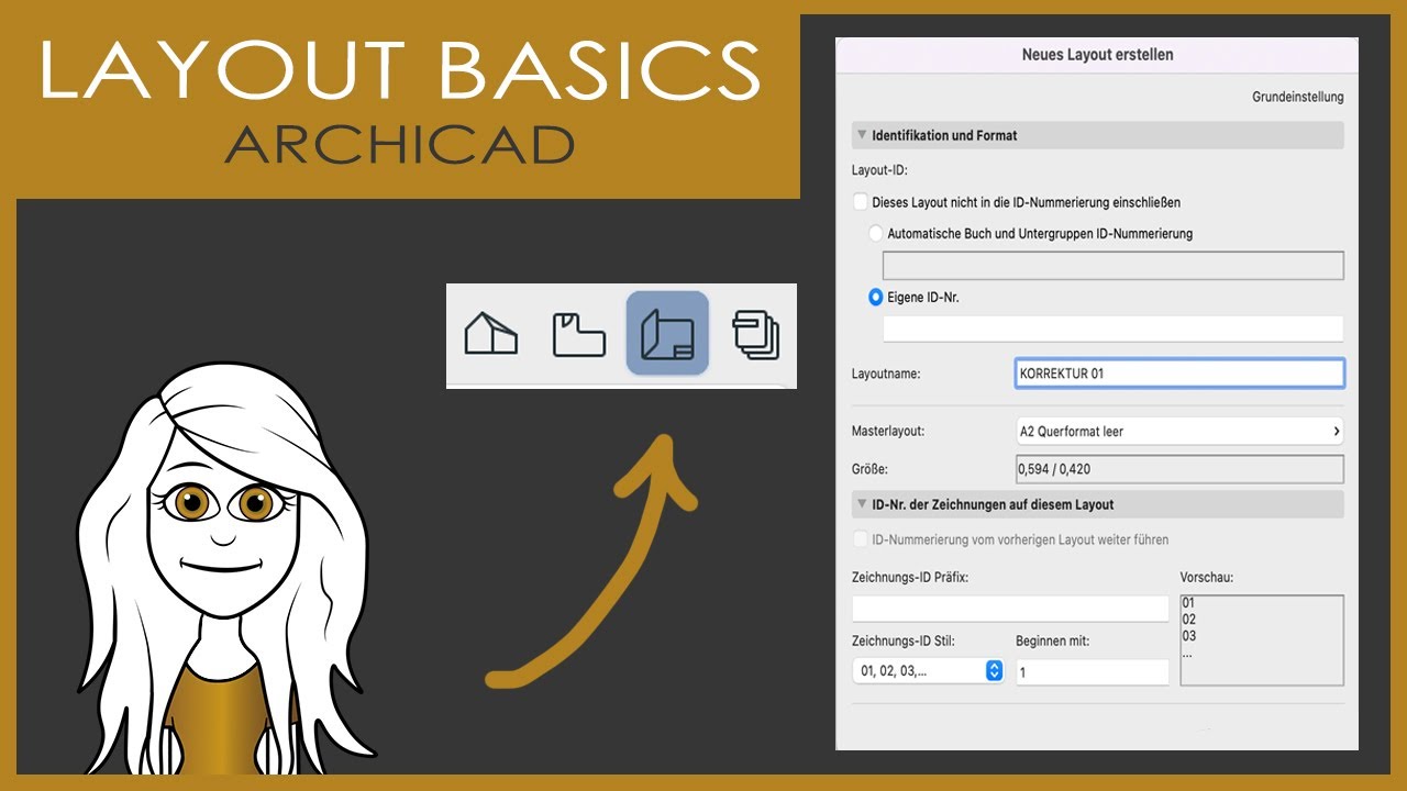 Layout | Masterlayout | Ordner erstellen| duplizieren| einfügen [ArchiCAD 25] Ausführliches Tutorial