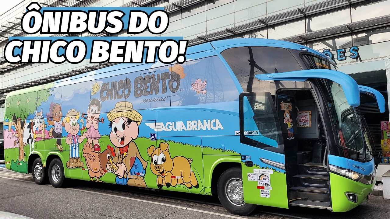 ESTÁ LINDO! O ÔNIBUS DO CHICO BENTO! VIAÇÃO ÁGUIA BRANCA