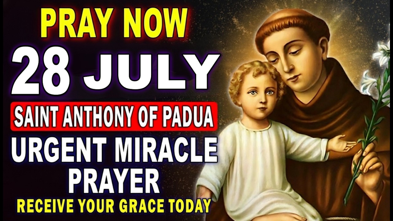 💖SAINT ANTHONY OF PADUA – URGENT MIRACLE PRAYER THAT REALLY WORKS – RECEIVE TODAY 🙏