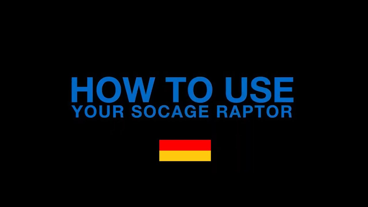 How To Use Your Socage Raptor DE