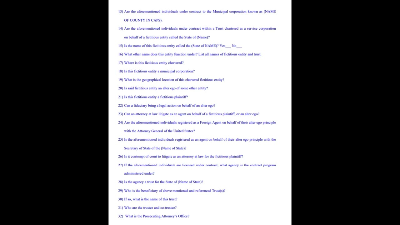 Common law abatement #7 - Affidavit for the Judge and Prosecutor- Explained