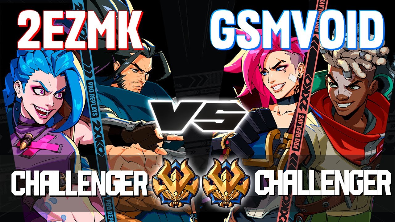 2EZMK (Yasuo-Jinx) vs GSMVOID (Vi-Ekko) ▰ 2XKO Pro level replays