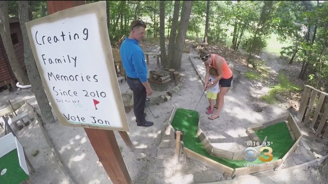 Medford Lakes Teen Builds Mini-Golf Course In Backyard