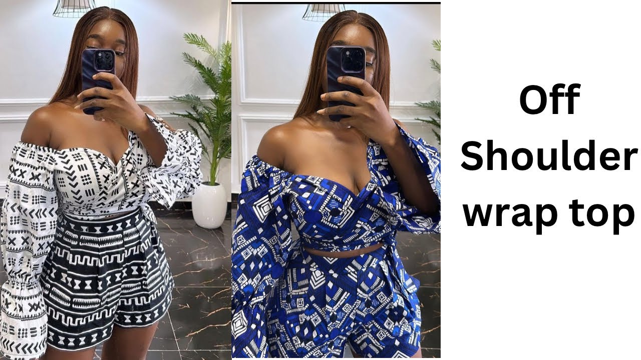 How to make an off shoulder wrap top