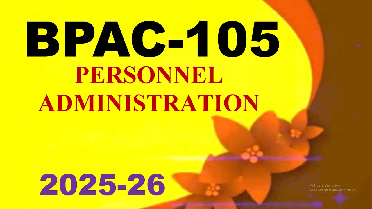 IGNOU BPAC-105 Solved Assignment English Medium 2025-26 For July 2025 and January 2026 Sessions
