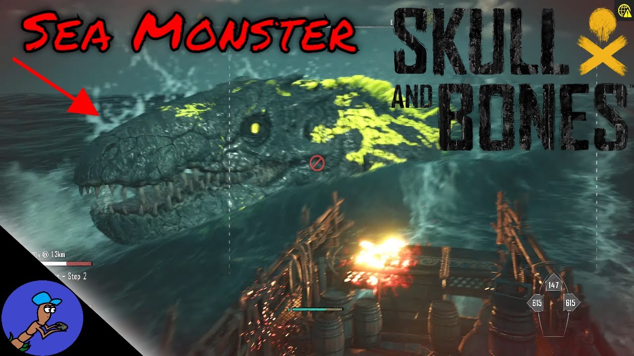 Epic Sea Monster Encounter in Skull and Bones! Sunk by the Unthinkable