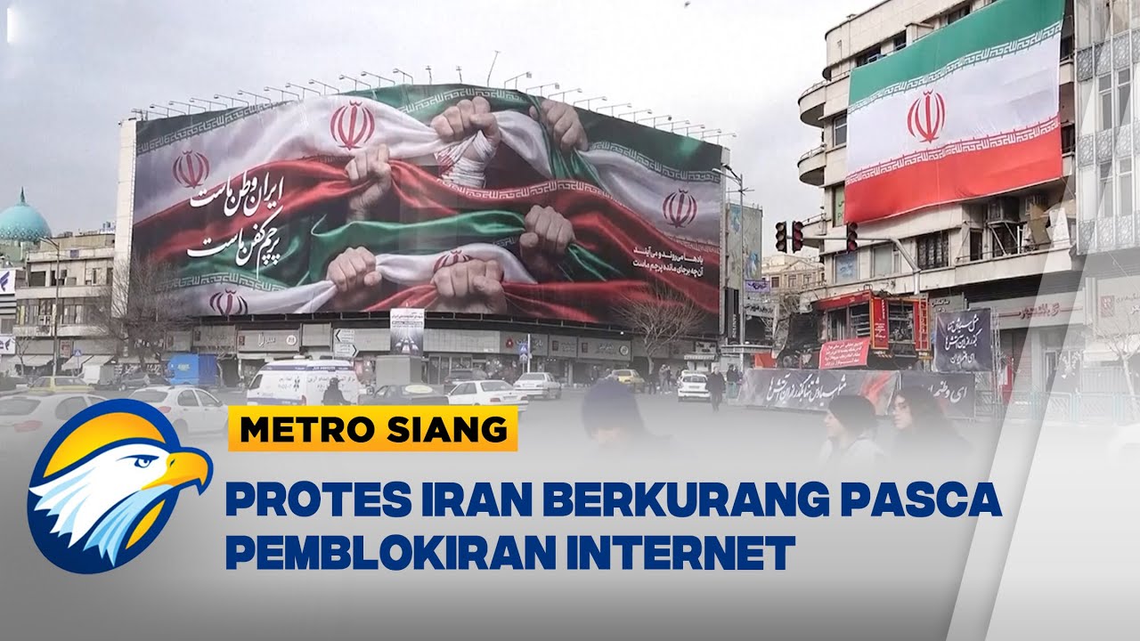 Protes Menentang Teokrasi Iran Mereda, Pemerintah Blokir Jaringan Internet - [Metro Siang]