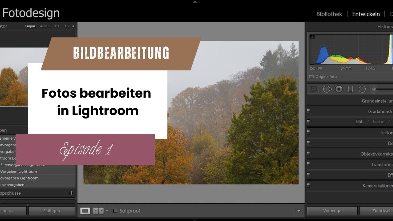 Fotos bearbeiten in Lightroom