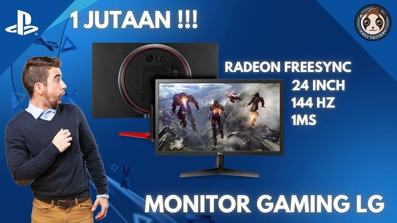 MONITOR GAMING MURAH 1 JUTAAN COCOK MAIN PS4! MANTAP DAH! LG 24GL600F 144HZ FHD RADEON FREESYNC 1 MS