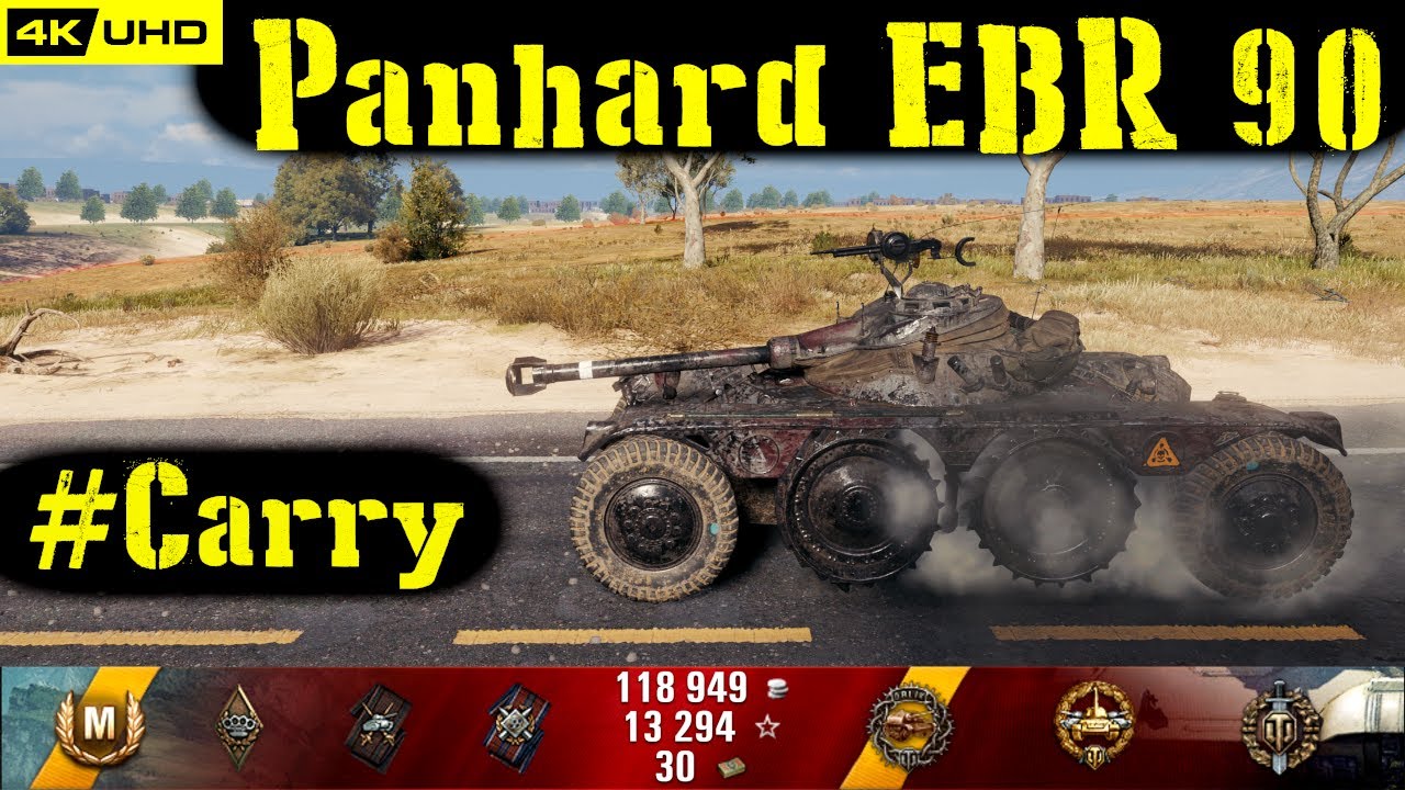 World of Tanks Panhard EBR 90 Replay - 7 Kills 6.4K DMG(Patch 1.6.1)