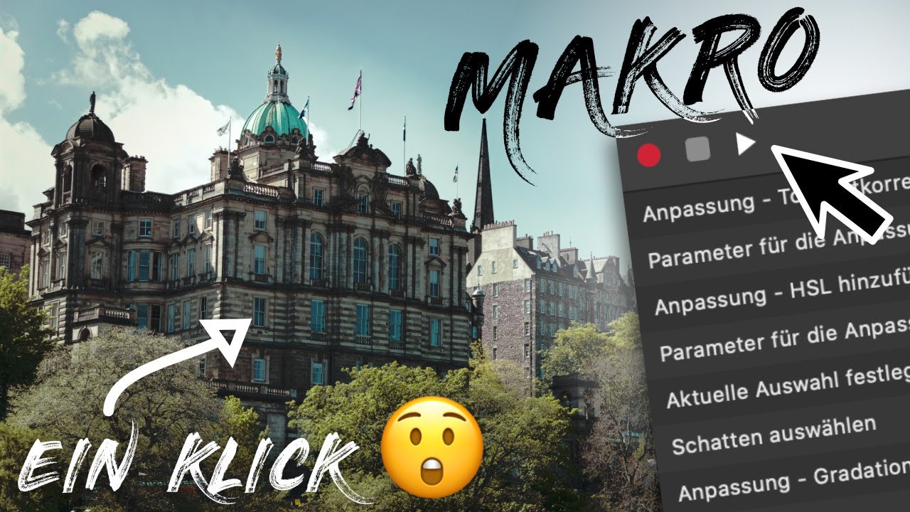 1-Klick-Bearbeitung mit MAKROS 🤫 - Affinity Photo Tutorial