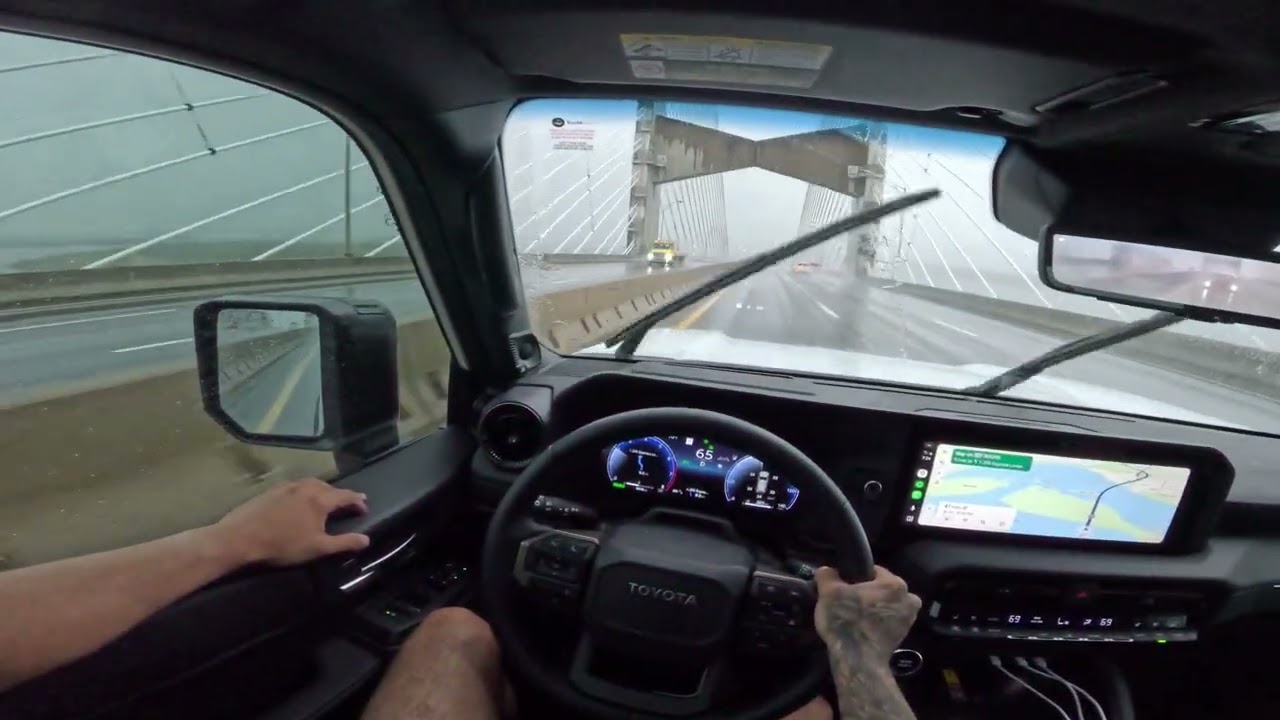 HEAVY RAIN DRIVING POV: 2026 TOYOTA LAND CRUISER (ASMR) (RELAXING)