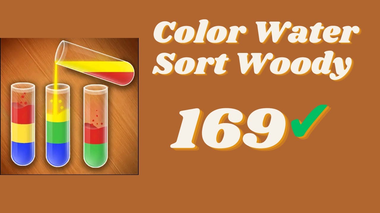 Color Water Sort Woody Puzzle Level 169