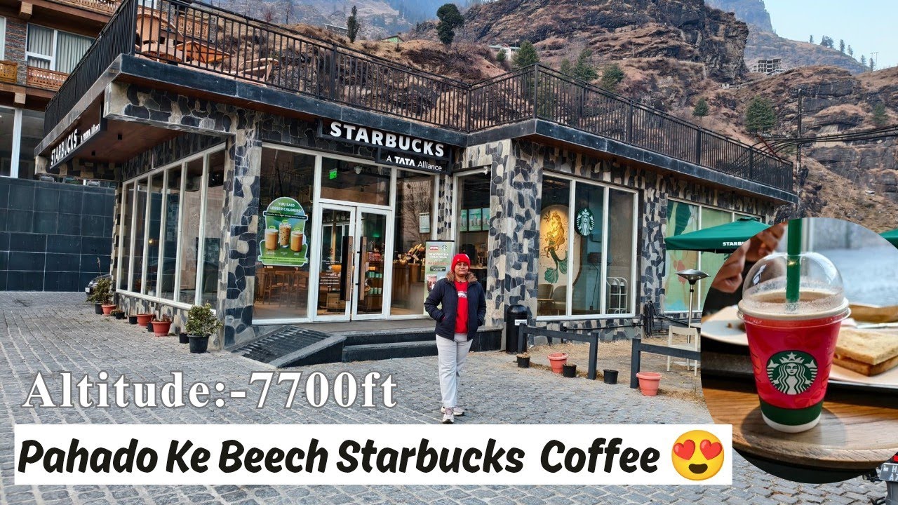 Highest Altitude Starbucks😍| Palchan Manali⛰️| First Time In Starbucks💕✨