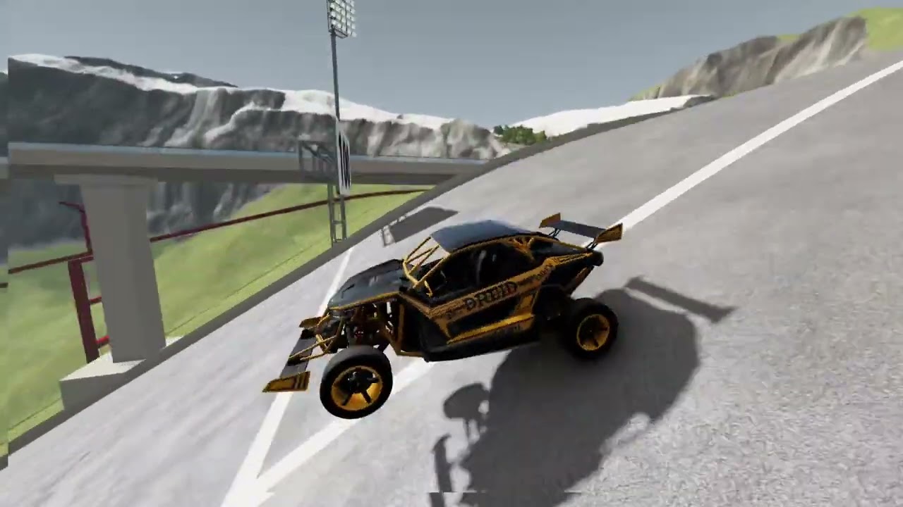 Car vs mega ramp #beamngdrive