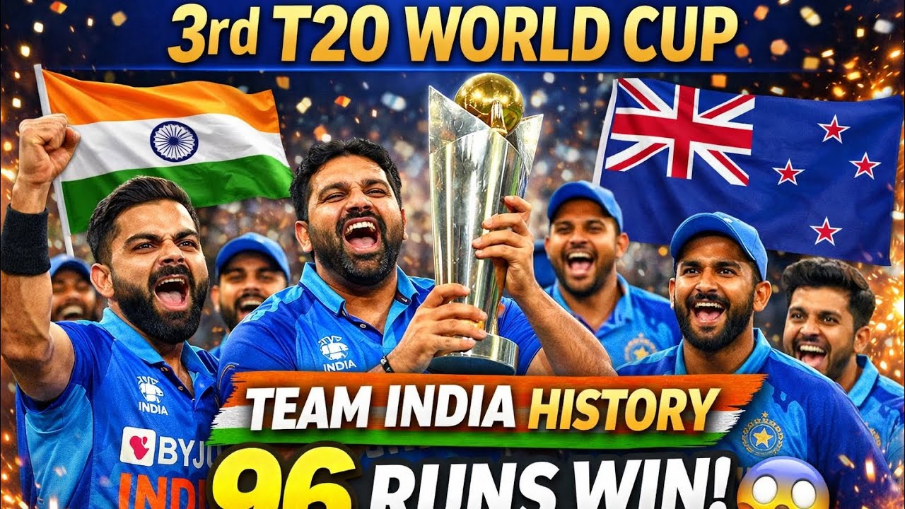 तीसरी बार T20 World Cup Champion 🇮🇳 | Sanju Samson 89 runs | Team India Wins by 96 Runs