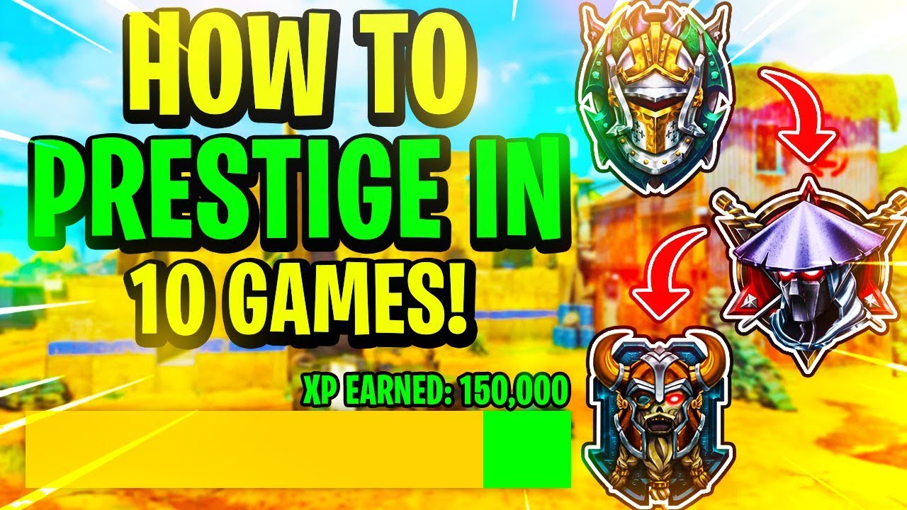 HOW to PRESTIGE in 12 GAMES or LESS in COD BO4... ( FASTEST WAY to PRESTIGE on COD BO4 )