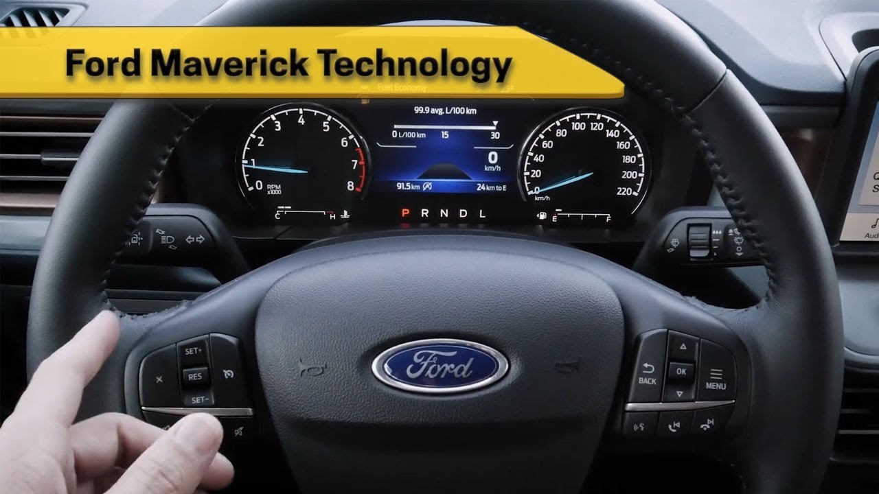Steering Wheel and Instrument Cluster in the 2022 Ford Maverick