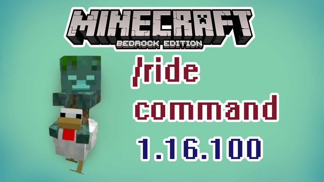 /ride command | Minecraft Bedrock
