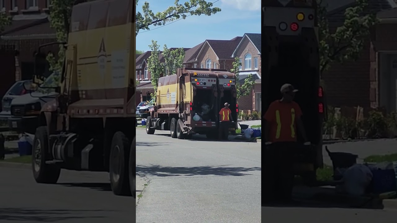 GARBAGE DAY ON MY STREET IN MARKHAM CITY ONTARIO CANADA BY KHAWAJA HUSSAIN