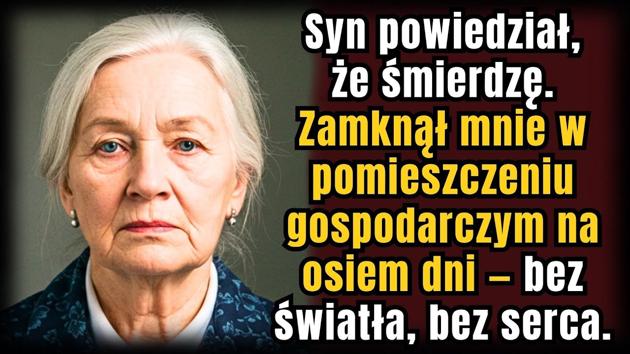 Syn powiedział, że mój zapach mu przeszkadza — i zamknął mnie w pokoju służbowym na 8 dni