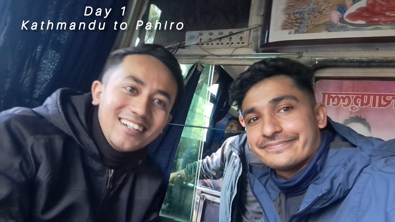 Kathmandu To Syapru Besi Via Public Vehicle Trek To Pahiro |Lantang Valley Winter Trek | Day 1 |