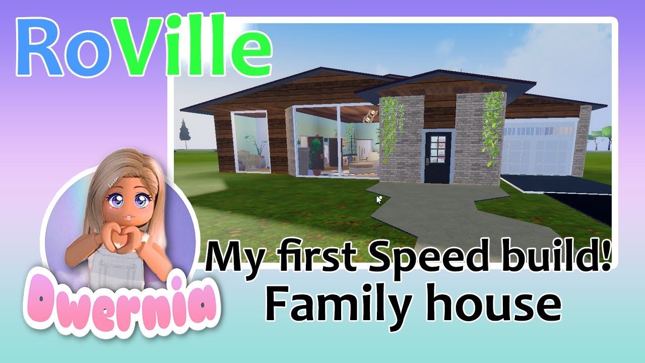 My FIRST Family house Speed build in Roblox Roville only 20K on the market!!