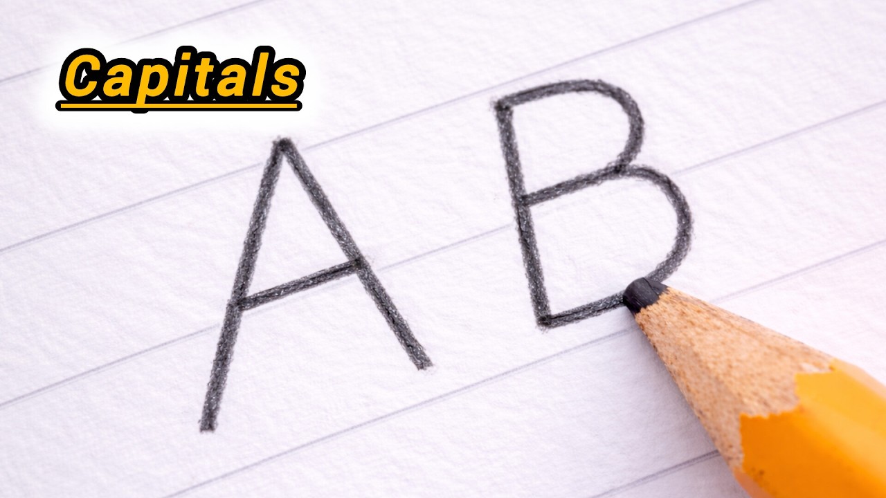 How to Write Capital A to Z Beautifully | Capital Letters Handwriting Practice for Beginners