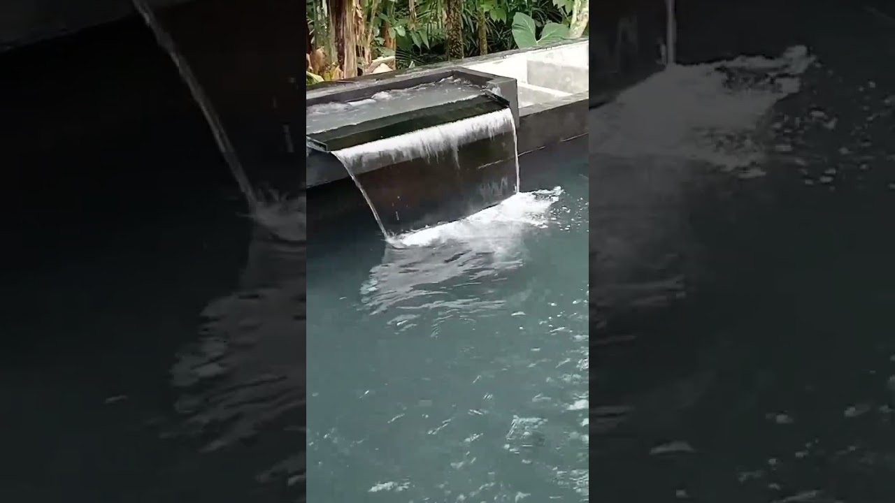 waterfall kolam koi dengan pompa 16 rb lph. #kolamkoi  #auliakoi #waterfall #pembuatankolamkoi