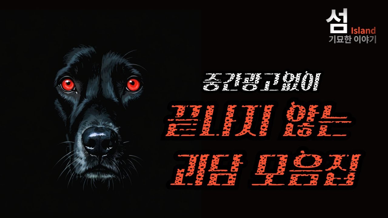 긴 연휴동안 들으세요. 중간광고없이 새벽부터 아침해 뜰 때까지 끝나지 않는 괴담 모음집