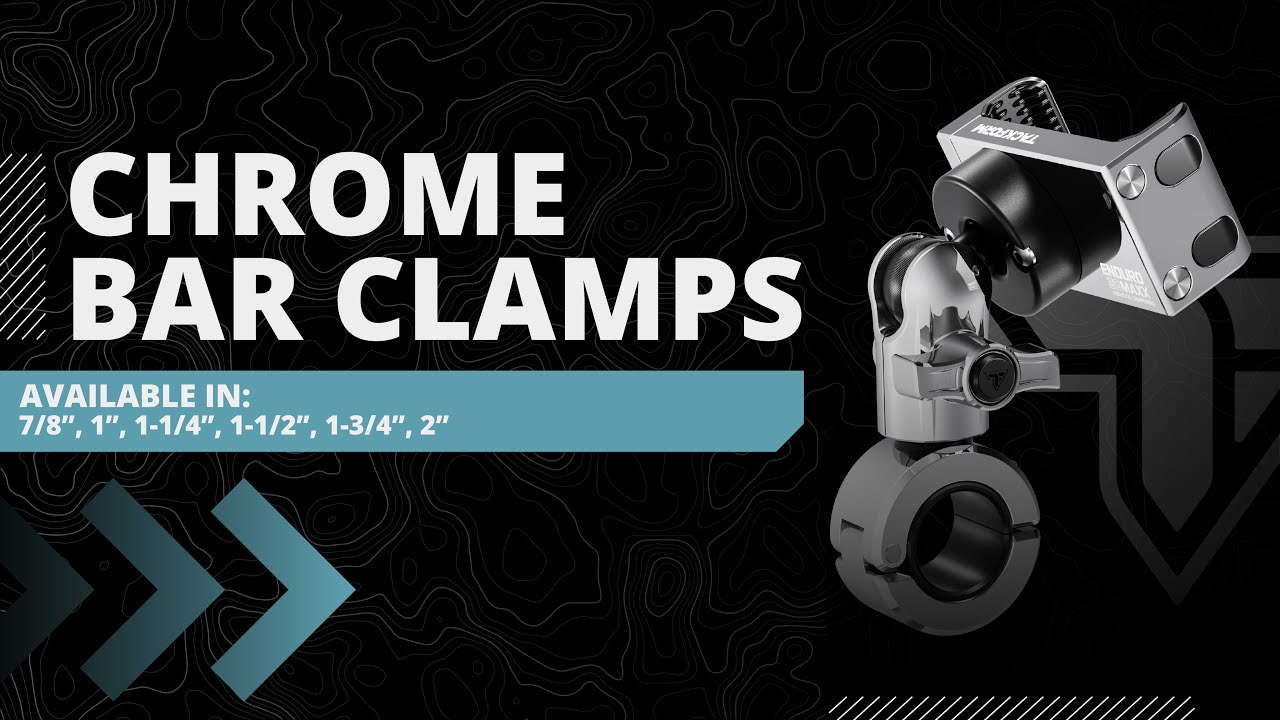 Крепление для телефона на мотоцикл Tackform Enduro Series с виброгасителем - Chrome Baby!