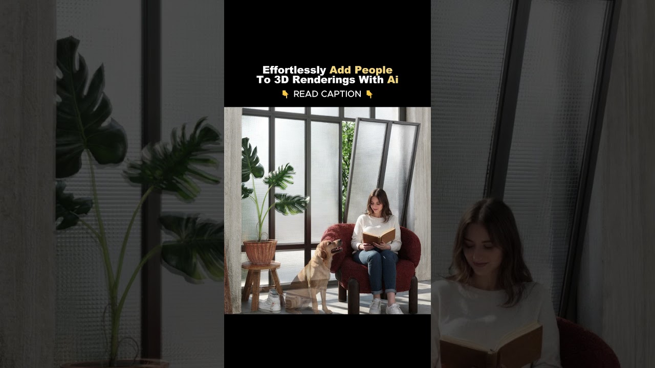 How to Add People to 3D Renders with AI