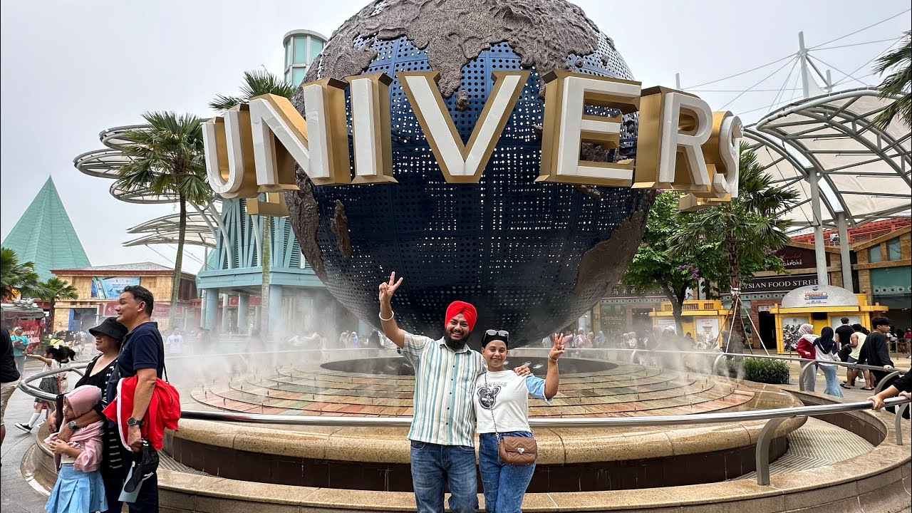 Singapore Day 3 | Sentosa Island | Universal Studios | Sea Aquarium | CentralSikhTemple | AmanHarman
