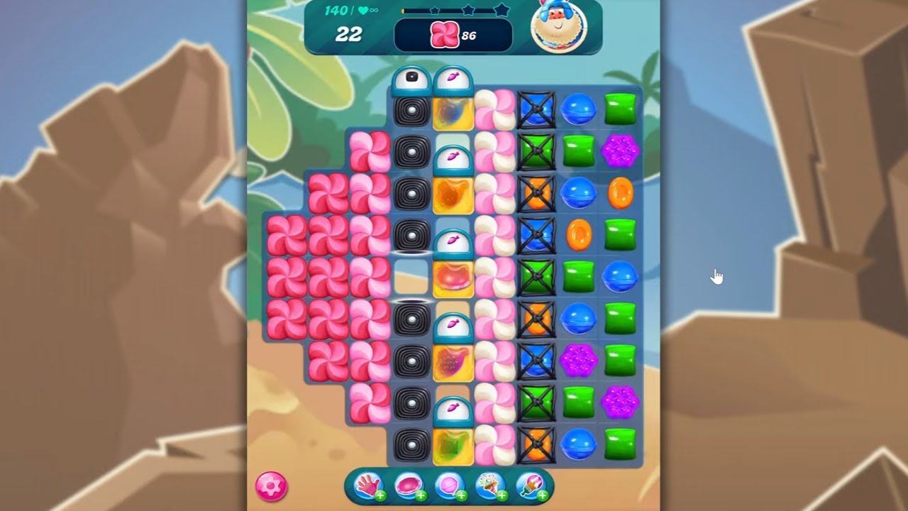 Candy Crush Saga LEVEL 140 NO BOOSTERS (new version)🐟☑️