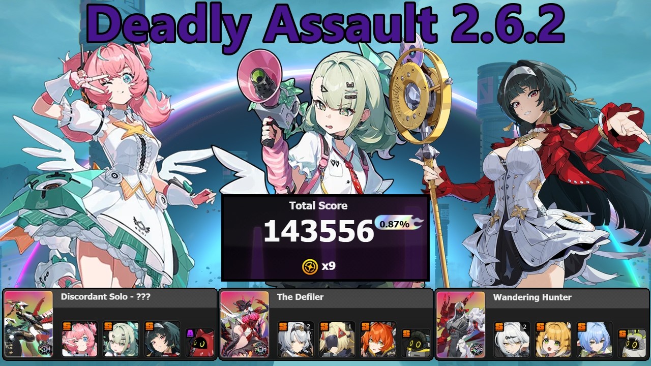 Deadly Assault 2.6.2 | Score: 143556 (Top 0.87%) | Aria ~ SAnby ~ Yixuan  | Zenless Zone Zero