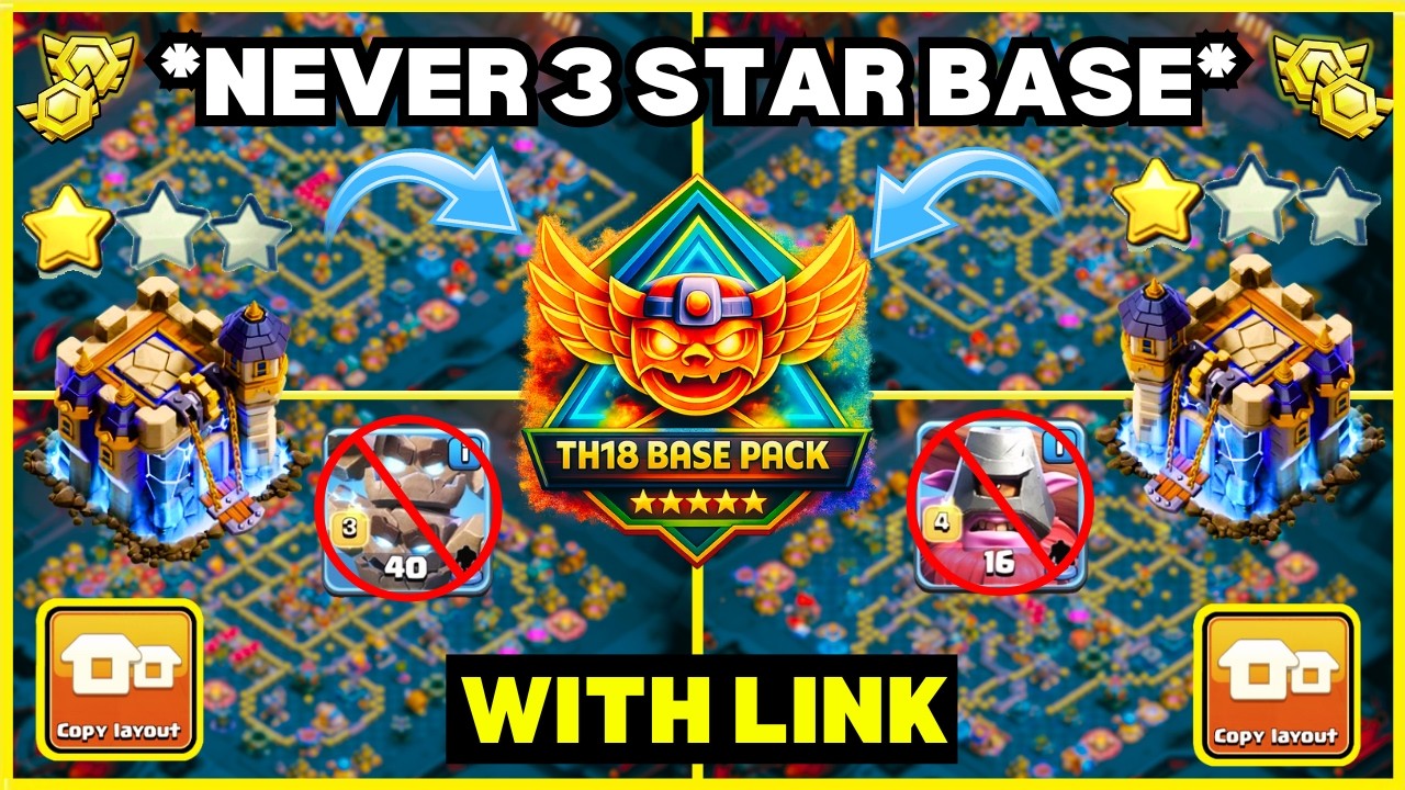 ( TOP 10🔥 ) BEST TH18 CWL BASE WITH LINK 2026 || TH18 WAR BASE LINK 2026 || TH18 BASE CLASH OF CLANS