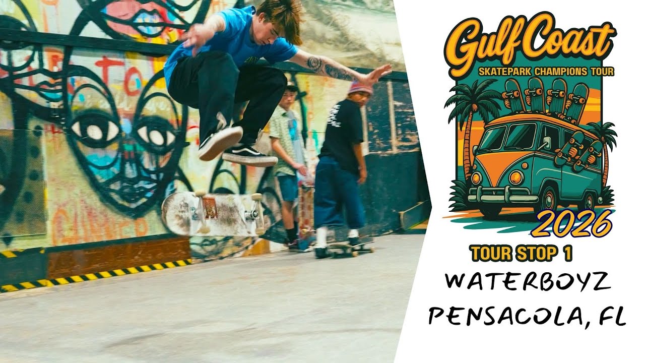 Waterboyz Pensacola Indoor Skatepark  // Gulf Coast Skateparks Champions Tour 2026 Recap