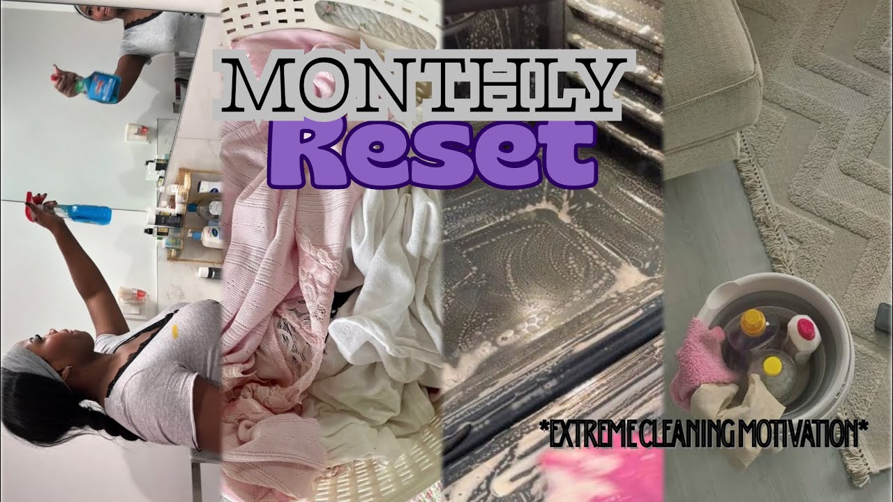 Monthly Reset With Me | Satisfying + Cleaning Motivation 🧹🧼🧽 
