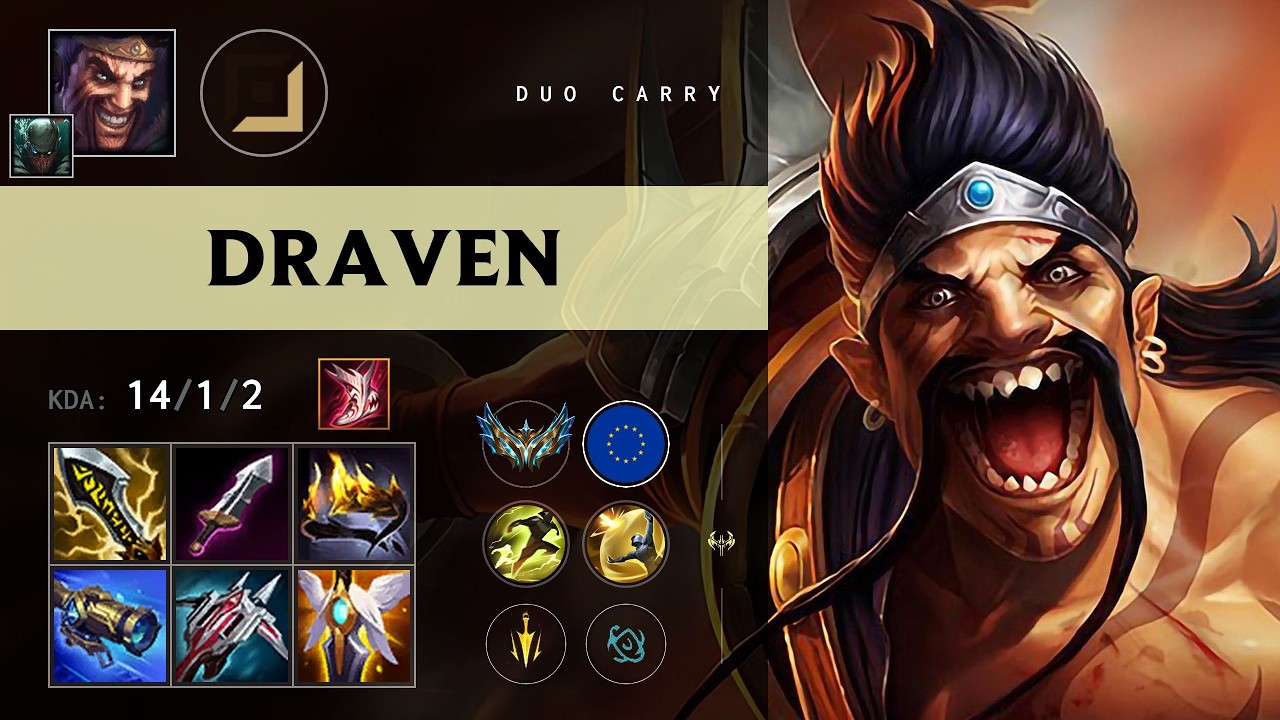 Draven ADC vs Ezreal (MISA Ruep) - EUW Challenger Patch 26.11