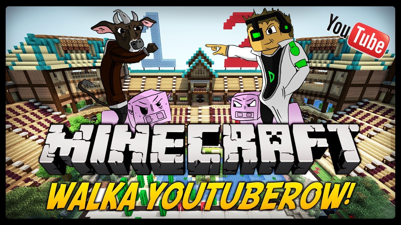 Minecraft Walka Youtuberow! - DELTI vs MANDZIO - Minecraft Pig Race #1