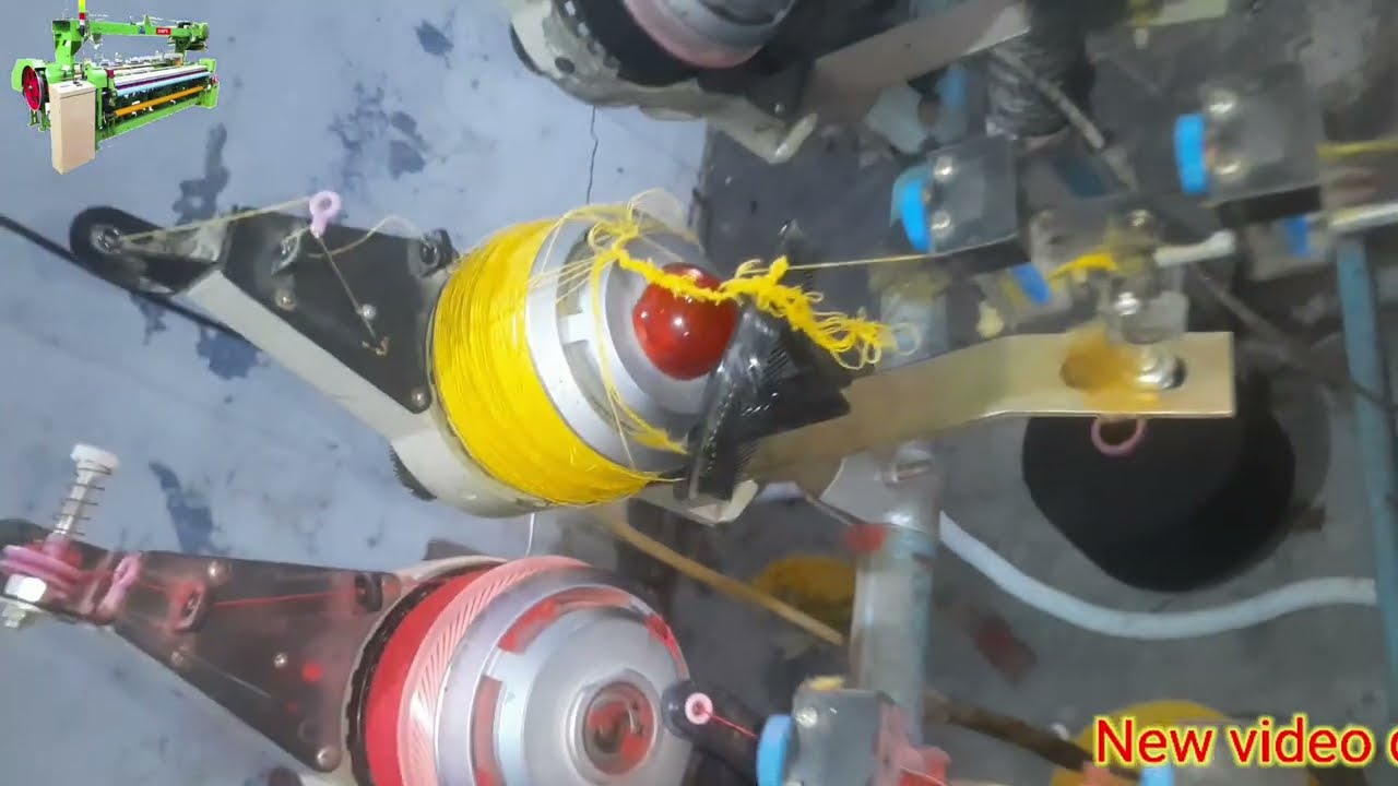 रिवइनटर पर धागा ज्यादा लिपट रहा है reminders pe jiydha Dhaga lipat rha h #china #rapier#loom#dobi