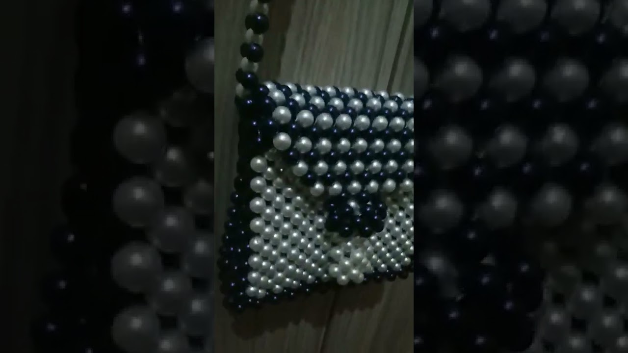 beautiful beaded cross body bag 