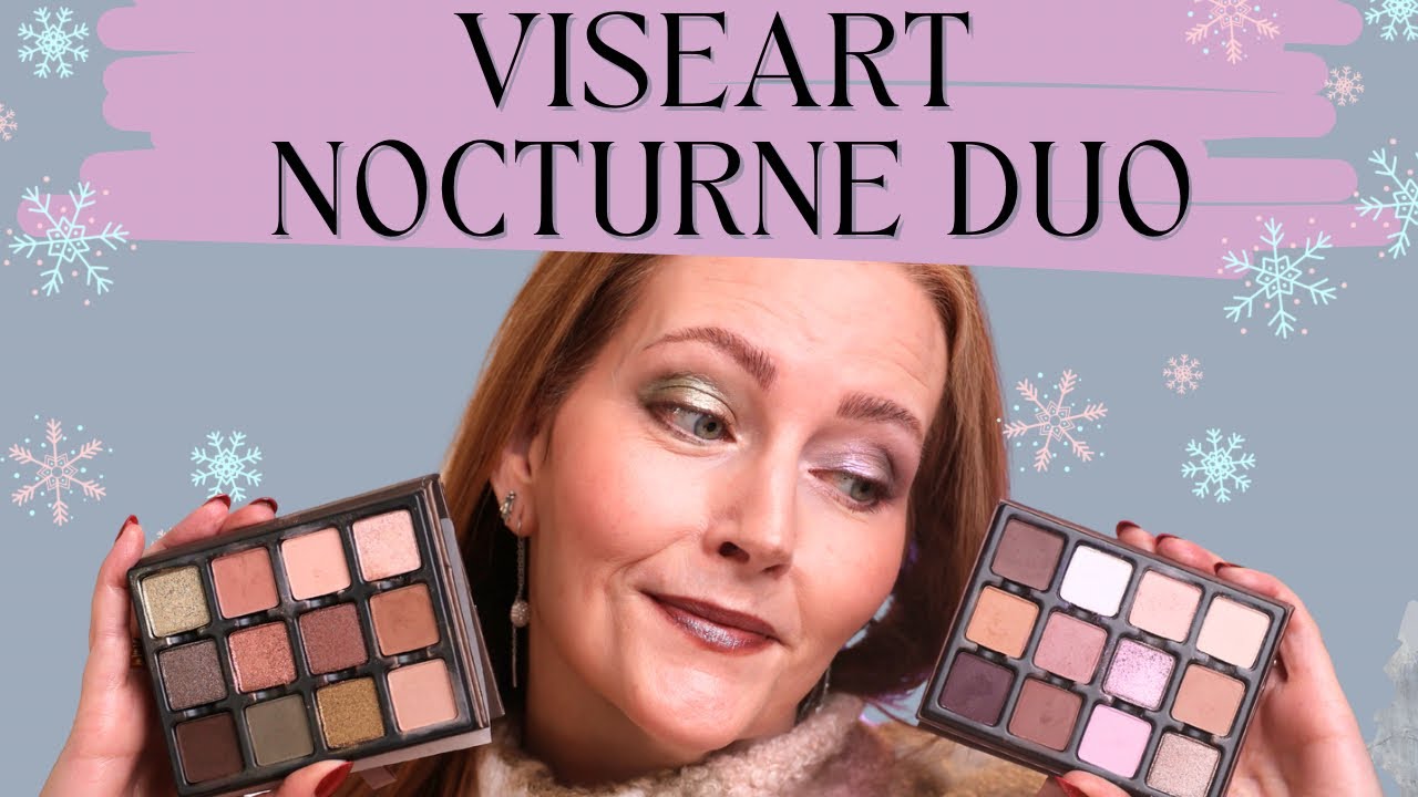 Viseart Sireneuse Nocturne Étendu & Violette Nocturne Étendu, swatches, comparisons, and two looks❤️