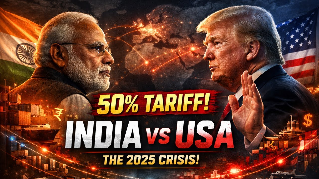 ट्रंप के 'टैरिफ सुनामी' और भारत का पलटवार: 2025 के ट्रेड वॉर की पूरी कहानी @Edushivanirawat