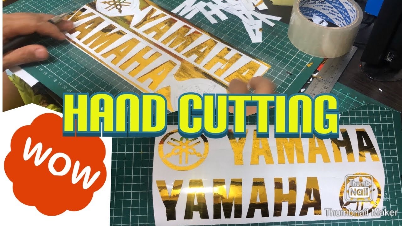 YAMAHA GOLD Decals Hand Cut