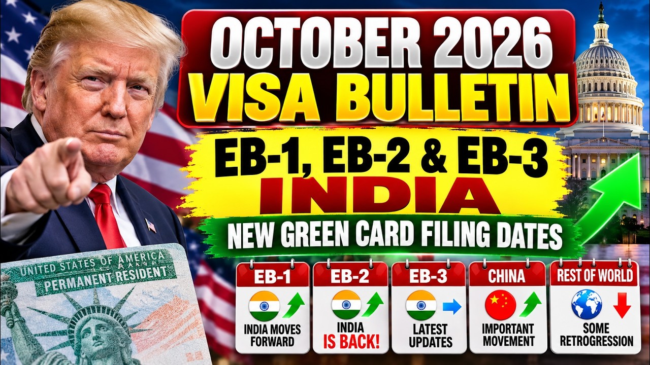 October 2026 Visa Bulletin: EB-1, EB-2 & EB-3 India | New Green Card Filing Dates