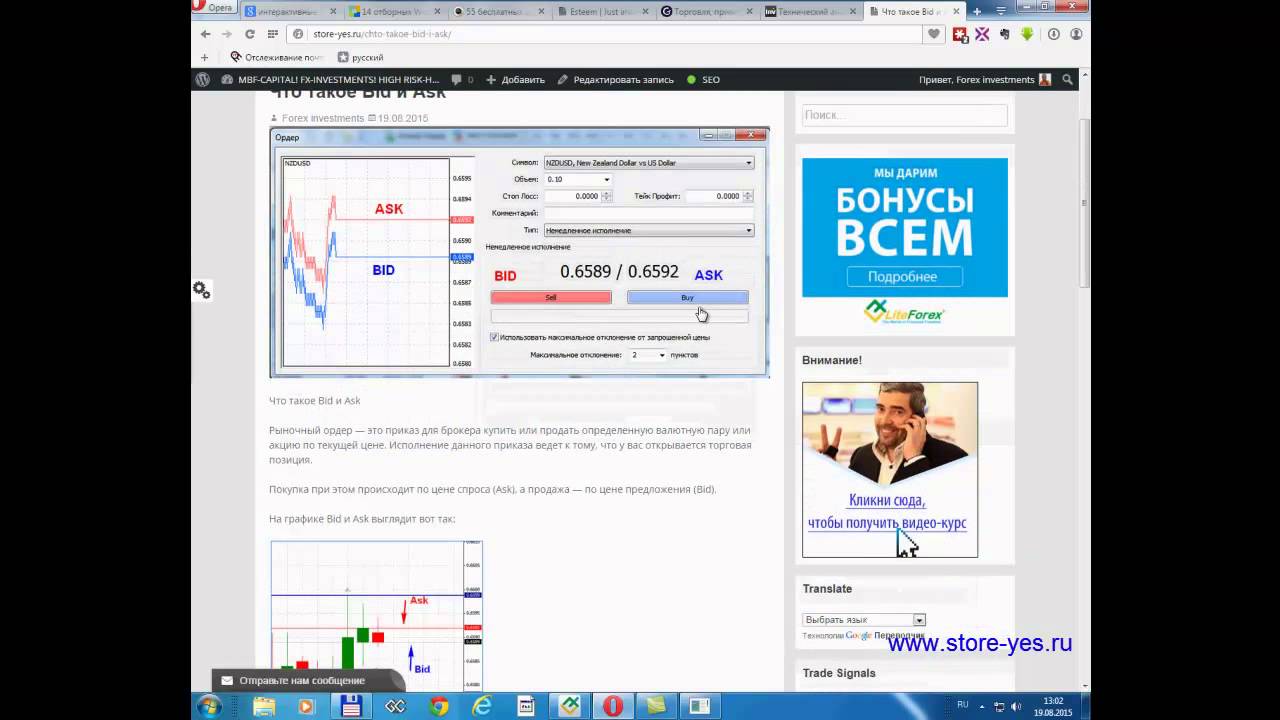 Что такое Bid и Ask